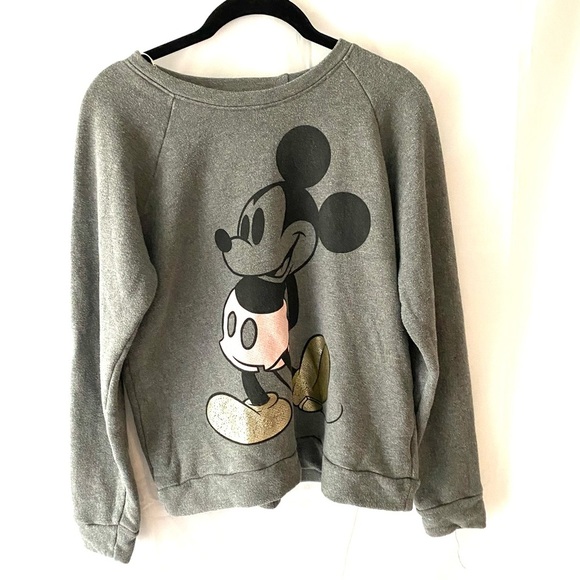 Disney Tops - Disney Mickey Mouse Sweatshirt gray classic SZ S. Worn